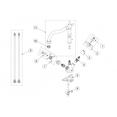 Mélangeur évier  - TRES 24234201LV Mélangeur évier  - TRES 24234201LV24234201LV