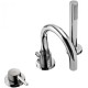 Mitigeur bain sur gorge avec douchette anticalcaire - TRES 26215001