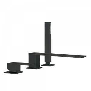 Mitigeur bain d’étagère  avec douchette anticalcaire - TRES 00616103NM Mitigeur bain d’étagère  avec douchette anticalcaire - TR