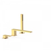 Mitigeur bain d’étagère 
avec douchette anticalcaire.
· Débit : 3 bar – 13 l/min  - TRES 00616103OR Mitigeur bain d’étagère 
ave