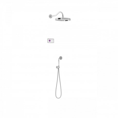 Kit de douche thermostatique électronique et encastré SHOWER TECHNOLOGY · Contrô - TRES 09226201 Kit de douche thermostatique é