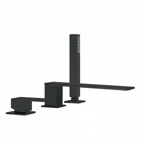 Mitigeur bain d’étagère  avec douchette anticalcaire - TRES 00616103NM Mitigeur bain d’étagère  avec douchette anticalcaire - TR