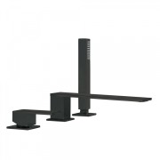 Mitigeur bain d’étagère  avec douchette anticalcaire - TRES 00616103NM Mitigeur bain d’étagère  avec douchette anticalcaire - TR