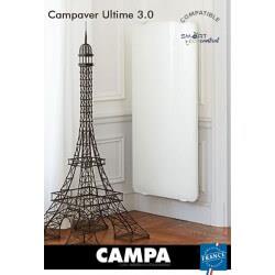 Radiateur électrique CAMPA CAMPAVER Ultime 3.0 Vertical Lys Blanc 1250W CMUD13VBCCB