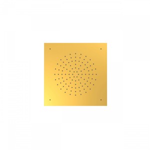 Douche acier inoxydable de tête anticalcaire
380x380 mm.  - TRES 29995301OR Douche acier inoxydable de tête anticalcaire
380x380