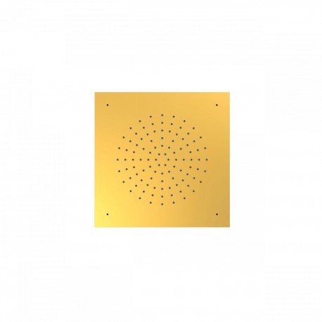 Douche acier inoxydable de tête anticalcaire
380x380 mm.  - TRES 29995301OR Douche acier inoxydable de tête anticalcaire
380x380