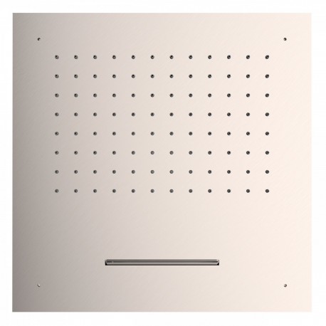 Douche acier inoxydable de tête anticalcaire
2 types de jet (Pluie/Cascade).  - TRES 29995501AC Douche acier inoxydable de tête 