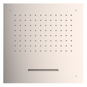 Douche acier inoxydable de tête anticalcaire
2 types de jet (Pluie/Cascade).  - TRES 29995501AC Douche acier inoxydable de tête 