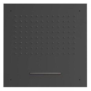 Douche acier inoxydable de tête anticalcaire
2 types de jet (Pluie/Cascade).  - TRES 29995501NM Douche acier inoxydable de tête 