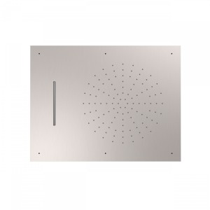 Douche acier inoxydable de tête anticalcaire
2 types de jet (Pluie/Cascade). 500  - TRES 29997001AC Douche acier inoxydable de t