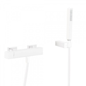 Mitigeur douche Douchette à main anticalcaire avec support orientable et flexible. - TRES 00716703BM Mitigeur douche Douchette à