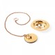 Bonde à bouchon pour lavabo, bidet et évier Ø 70 mm Chaînette de 42 cm. - TRES 03474601OR