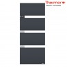 Sèche-serviettes électrique Thermor SYMPHONIK gris ardoise - 1750W (700 + 1000) mât à gauche- 492615