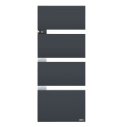 Sèche-serviettes électrique Thermor SYMPHONIK gris ardoise - 1750W (700 + 1000) mât à gauche- 492615