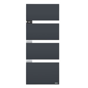 Sèche-serviettes électrique Thermor SYMPHONIK gris ardoise - 1750W (700 + 1000) mât à gauche- 492615