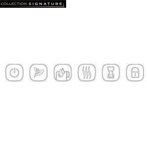 Sèche-serviette ACOVA Versus Noir electrique 750W VSB-175-048