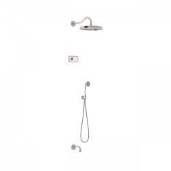 Kit de douche thermostatique électronique et encastré SHOWER TECHNOLOGY · Contrô - TRES 09226301AC Kit de douche thermostatique