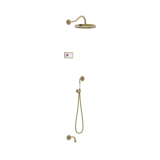 Kit de douche thermostatique électronique et encastré SHOWER TECHNOLOGY
· Contrô  - TRES 09226301LM Kit de douche thermostatique