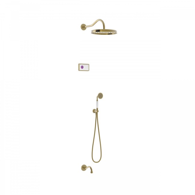 Kit de douche thermostatique électronique et encastré SHOWER TECHNOLOGY
· Contrô  - TRES 09226301LV Kit de douche thermostatique