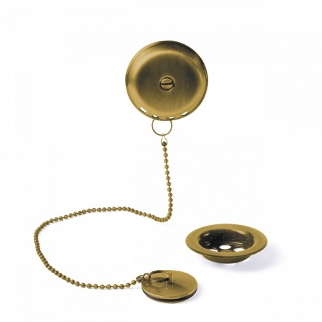 Ensemble d’accesoires pour baignoire Ø 70 mm
Chaînette de 42 cm.  - TRES 03474501OM Ensemble d’accesoires pour baignoire Ø 70 mm