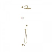 Kit de douche thermostatique électronique et encastré SHOWER TECHNOLOGY
· Contrô  - TRES 09226301LM Kit de douche thermostatique