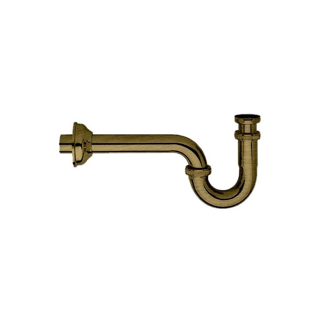 SIPHON DE LAVABO FORME S 1"1/4 VIEUX BRONZE - CRISTINA ONDYNA AC20192