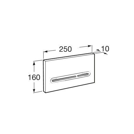 Pl5 Plaque De Commande Dual Blanche - ROCA A890099000