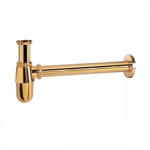 Siphon bouteille avec bouchon de visite pour lavabo  - TRES 03463430OR Siphon bouteille avec bouchon de visite pour lavabo  - TR