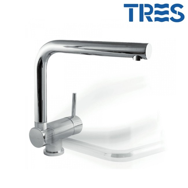 Mitigeur évier rabattable Chromé TOP  - TRES 130335