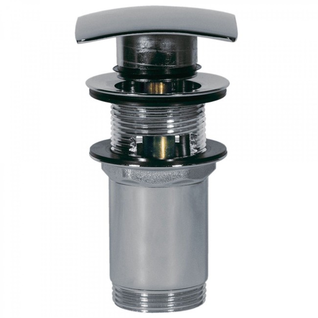 Bonde de lavabo avec trop‑plein  68x68 mm CLICK‑CLACK - TRES 13434020 Bonde de lavabo avec trop‑plein  68x68 mm CLICK‑CLACK - TR