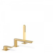 Mitigeur bain sur gorge LOFT COLORS avec douchette anticalcaire Bec 180 Or Mat - TRES 20016203OM Mitigeur bain sur gorge LOFT CO