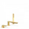 Mitigeur bain sur gorge LOFT COLORS avec douchette anticalcaire Bec 180 Or - TRES 20016203OR