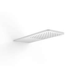 Douche murale acier inoxydable anticalcaire 210x550 mm Blanc Mat TRES 29990307BM Douche murale acier inoxydable anticalcaire 210