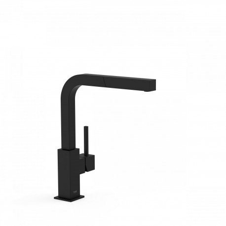 Mitigeur évier avec bec extractible Noir Mat TOP TRES COLOR  - TRES 006437NM Mitigeur évier avec bec extractible Noir Mat TOP TR