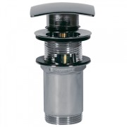 Bonde de lavabo avec trop‑plein  68x68 mm CLICK‑CLACK - TRES 13434020 Bonde de lavabo avec trop‑plein  68x68 mm CLICK‑CLACK - TR