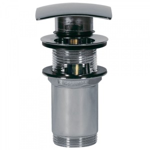 Bonde de lavabo avec trop‑plein  68x68 mm CLICK‑CLACK - TRES 13434020 Bonde de lavabo avec trop‑plein  68x68 mm CLICK‑CLACK - TR