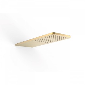 Douche murale acier inoxydable anticalcaire 210x550 mm Or Mat - TRES 29990307OM Douche murale acier inoxydable anticalcaire 210x