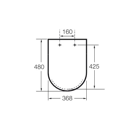 Abattant WC SILENCIO Blanc INSPIRA  - ROCA A80152200B