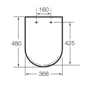 Abattant WC SILENCIO Blanc INSPIRA  - ROCA A80152200B