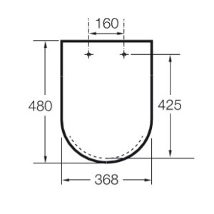 Abattant WC SILENCIO Blanc INSPIRA  - ROCA A80152200B
