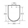 Abattant WC SILENCIO Blanc INSPIRA - ROCA A80152200B