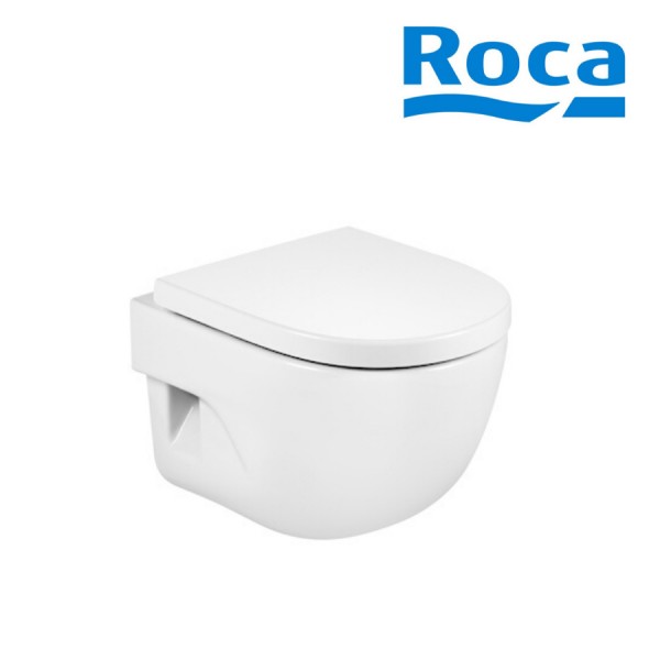 Cuvette De Wc Suspendue Compacte En Porcelaine Bride Fermee Blanc Meridian Roca A346248000 Vita Habitat