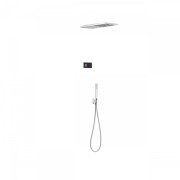 Kit de douche thermostatique électronique et encastré SHOWER TECHNOLOGY Noir Mat  - TRES 09288551NM