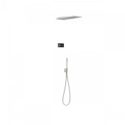 Kit de douche thermostatique électronique et encastré SHOWER TECHNOLOGY Noir Mat  - TRES 09288551NM