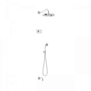 Kit de douche thermostatique électronique et encastré SHOWER TECHNOLOGY Chrome  - TRES 09226301