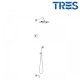 Kit de douche thermostatique électronique et encastré SHOWER TECHNOLOGY Chrome - TRES 09226301