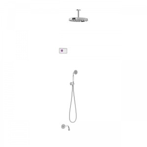 Kit de douche thermostatique électronique et encastré SHOWER TECHNOLOGY Chrome  - TRES 09226302