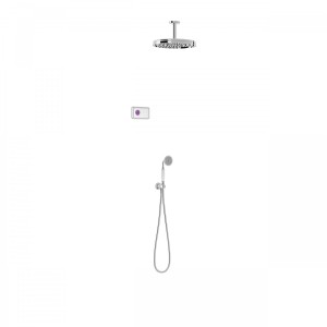 Kit de douche thermostatique électronique et encastré SHOWER TECHNOLOGY Chrome - TRES 09226202