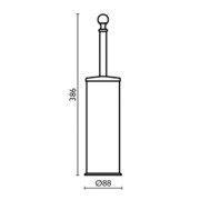 Porte balai chromé MUSEO- CRISTINA ONDYNA CA25351