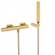 Mitigeur douche
Douchette à main anticalcaire avec support orientable et flexibl  - TRES 21116701OR Mitigeur douche
Douchette à 